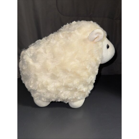 KELLYTOY Plush Lamb 11” Super Soft Baby Sheep Cream Chubby Lamb - Picture 8 of 13